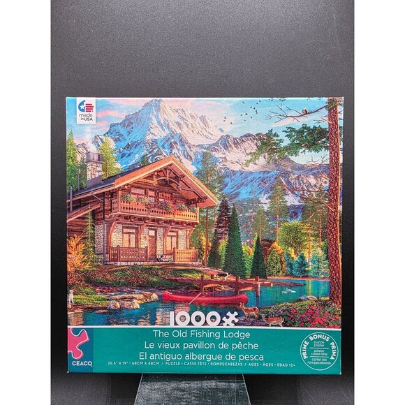 Ceaco 1000-Piece The Old Fishing Lodge Puzzle - Picture 1 of 4